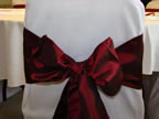 Burgundy Taffeta Sash